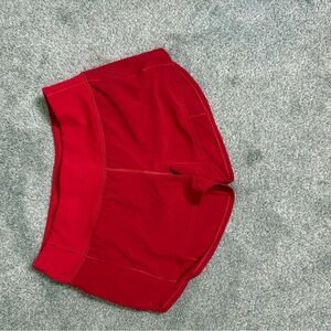 Lululemon Speed Up Mid Rise Lined Short 4inches Dark Red